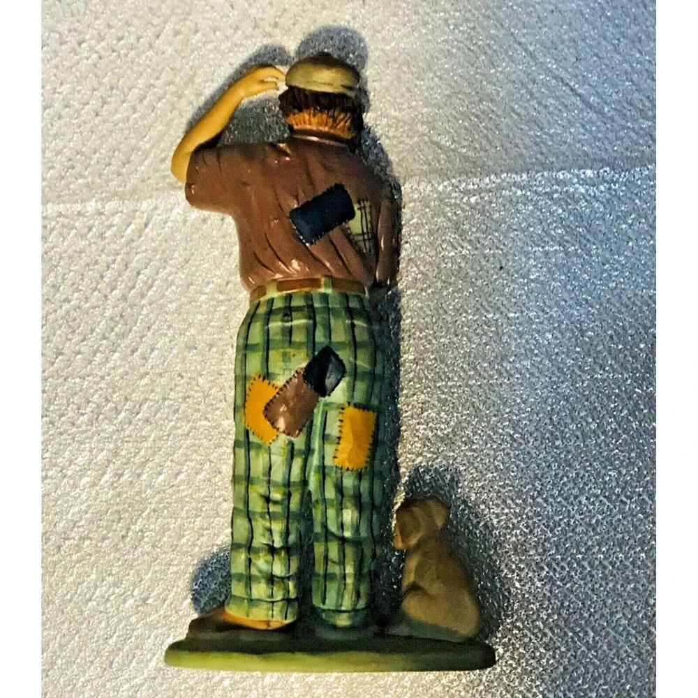 Emmett Kelly Jr 9614 Golfer  Flambro Clown Porcelain Figurine  1995 Vintage